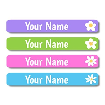 Lovable Labels Personalized Labels for Kids (120 Labels) - Waterproof Dishwasher Safe Peel and Stick...