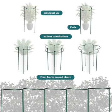 Durable Garden Support Stakes for Peonies, Tomatoes & More