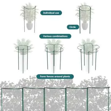 Durable Garden Support Stakes for Peonies, Tomatoes & More