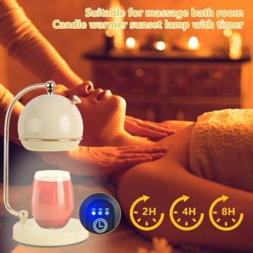 Flame-Free Candle Warmer Lamp with Timer & Dimmer