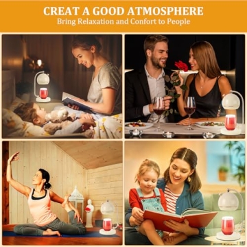 Flame-Free Candle Warmer Lamp with Timer & Dimmer