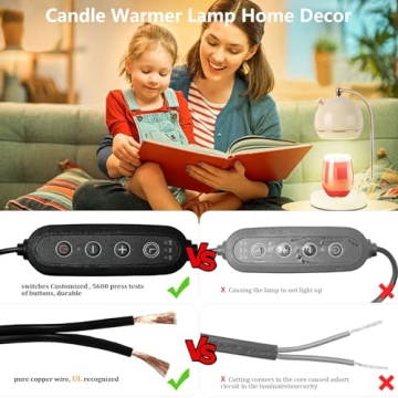 Flame-Free Candle Warmer Lamp with Timer & Dimmer