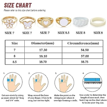 KISS WIFE Gold Knuckle Rings Set - Trendy Stackable Accessories