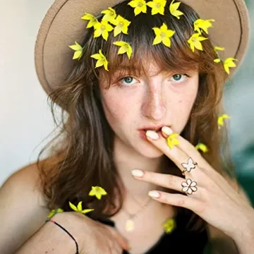 KISS WIFE Gold Knuckle Rings Set - Trendy Stackable Accessories