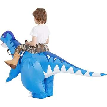 GOOSH Inflatable Dinosaur Costume for Kids Halloween Fun