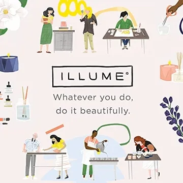 Illume Pillar Candle - Elegant Unfragranced Indigo Design