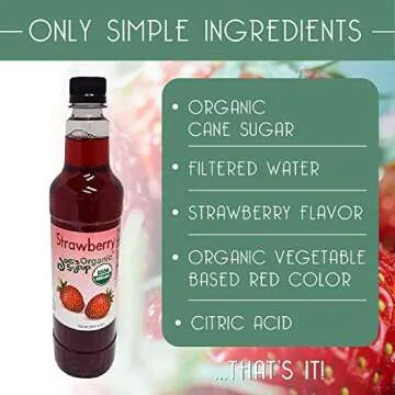 Joe’s Organic Strawberry Syrup - 750ml Flavorful Delight