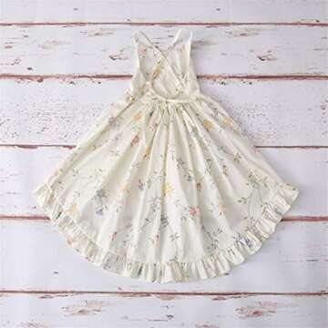 KISSOURBABY Girls Summer Floral Dress Sleeveless Princess Party Casual Holiday Dress Beach Sundress(...