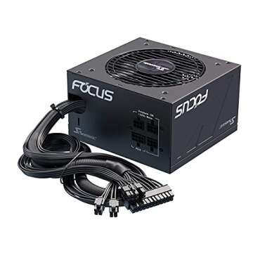 Seasonic Focus GM-550, 550W 80+ Gold, Semi-Modular, Fits All ATX Systems, Fan Control in Silent and Cooling Mode, 7 Year Warranty, Perfect Power Supply for Gaming and Various Application