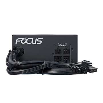 Seasonic Focus GM-550, 550W 80+ Gold, Semi-Modular, Fits All ATX Systems, Fan Control in Silent and Cooling Mode, 7 Year Warranty, Perfect Power Supply for Gaming and Various Application