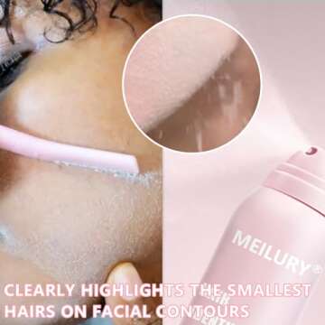 Hair Identifier Spray for Face Shaving,Moisturizing and Skin Care Dermaplaner Spray, Glow Reveal Fac...