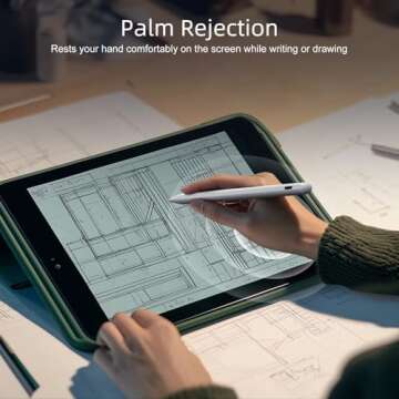 Stylus Pen for iPad 9th & 10th Generation - 10Mins Faster Charge Compatible with (2018-2024) Apple iPad 6-10 Gen, iPad Air 3/4/5/M2, iPad Mini 5/6, iPad Pro 11"/12.9"/M4