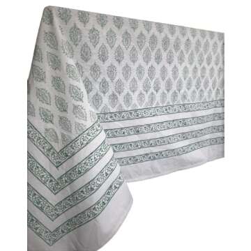 ABHOOH Hand Block Print Tablecloth for Every Occasion