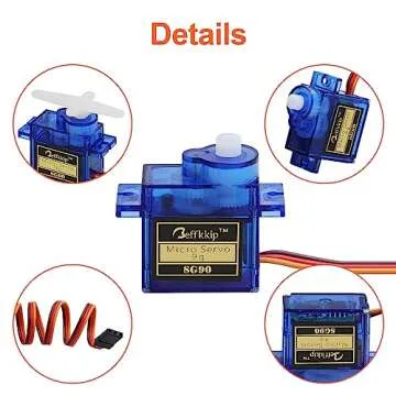 Beffkkip SG90 Micro Servos for RC Projects - 4Pcs Set