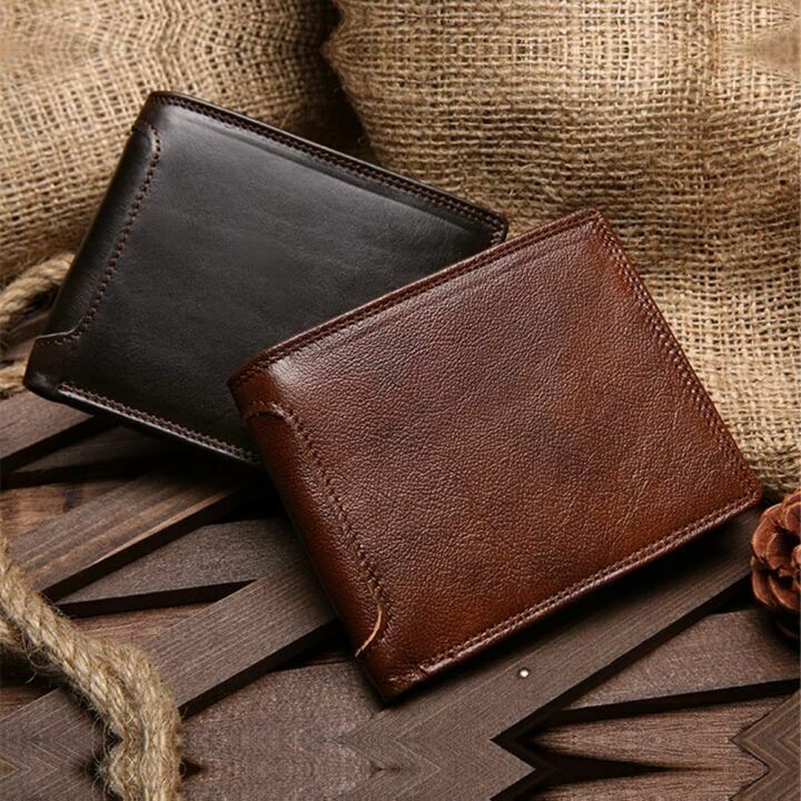 LMMDDP Men's Retro Horizontal Business Wallet