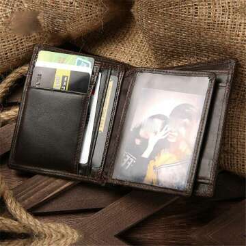 LMMDDP Men's Retro Horizontal Business Wallet