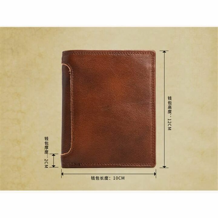 LMMDDP Men's Retro Horizontal Business Wallet