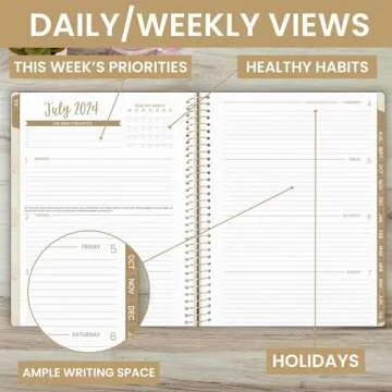 bloom daily planners 2024-2025 Academic Year Day Planner - Stylish Organizer