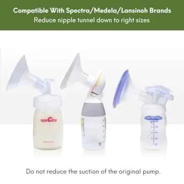 LOZAEVE 19mm Silicone Inserts for Medela & Spectra Pumps