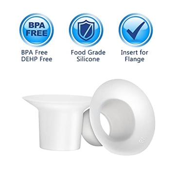 LOZAEVE 19mm Silicone Inserts for Medela & Spectra Pumps