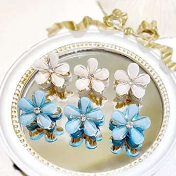 Cute 15 Pack Flower and Pearl Hair Accessories