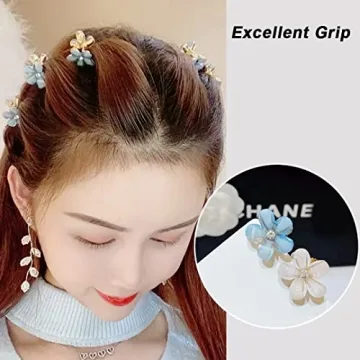 Cute 15 Pack Flower and Pearl Hair Accessories