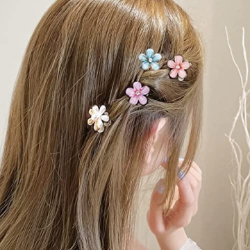 Cute 15 Pack Flower and Pearl Hair Accessories