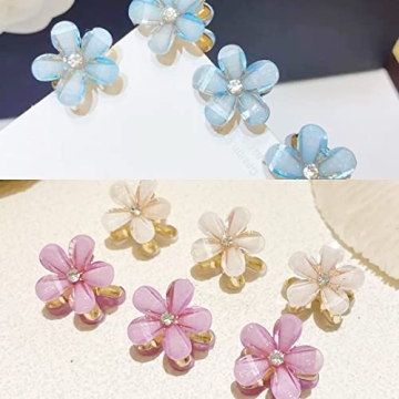 Cute 15 Pack Flower and Pearl Hair Accessories