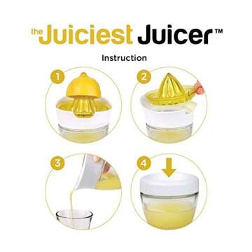 Fresh Citrus Juicer with Airtight Lid and Ergonomic Design