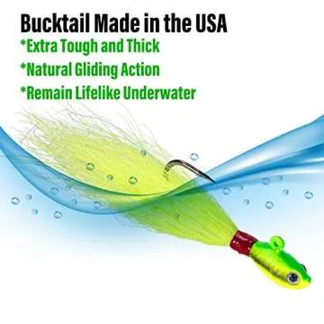 Dr. Fish Bucktail Jig for Saltwater Fishing Excellence