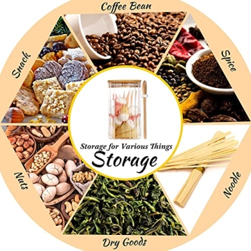 Stylish Airtight 25 FL OZ Glass Storage Jar with Spoons