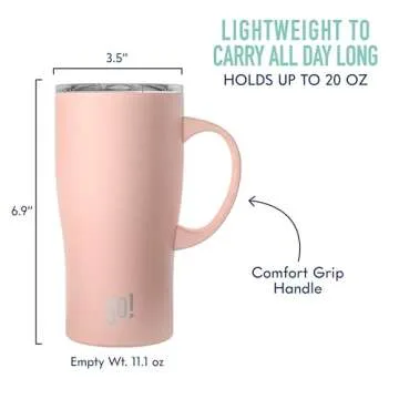 20oz Triple Insulated Stainless Steel Tumbler - Hot & Cold Drinks