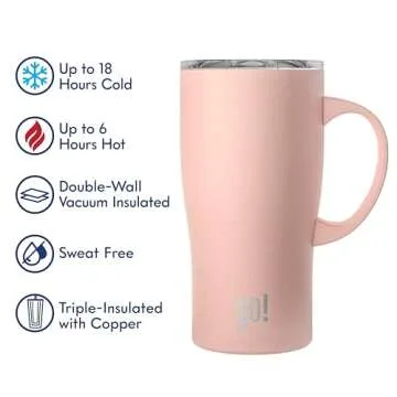 20oz Triple Insulated Stainless Steel Tumbler - Hot & Cold Drinks