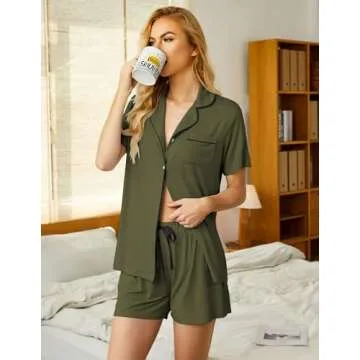 Ekouaer Soft Pajama Set for Women - Comfortable Lounge Wear