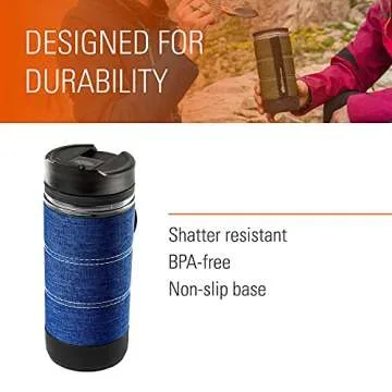 GSI Outdoors Commuter Javapress | Insulated, Spill-Resistant Javapress for Commuting, Travels and Camping
