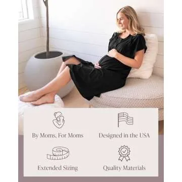 Universal Labor & Delivery Gown for New Moms | Kindred Bravely