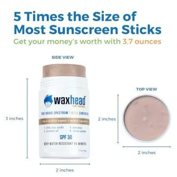 Waxhead Tinted Zinc Sunscreen Stick SPF 30 - Reef Safe