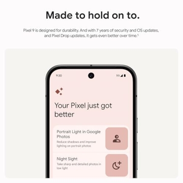 Google Pixel 9 Unlocked Smartphone with Gemini and 24-Hour Battery