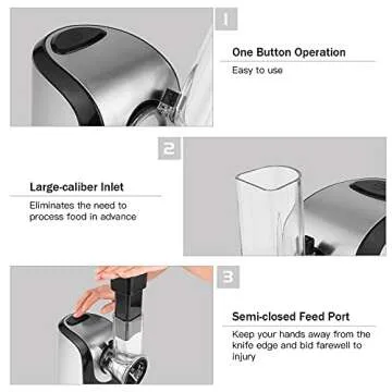 Electric Cheese Grater 4 in 1 Slicer Shredder for Home Kitchen