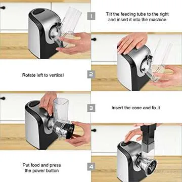 Electric Cheese Grater 4 in 1 Slicer Shredder for Home Kitchen