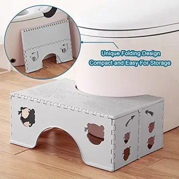 Foldable Toilet Stool for Healthy Bathroom Experience
