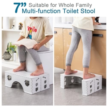 Foldable Toilet Stool for Healthy Bathroom Experience