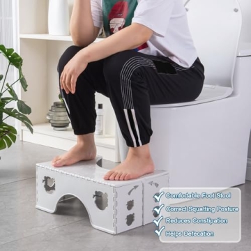 Foldable Toilet Stool for Healthy Bathroom Experience