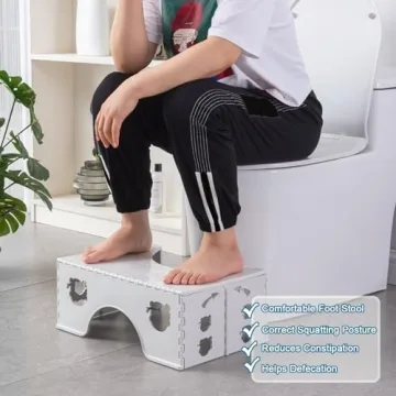 Foldable Toilet Stool for Healthy Bathroom Experience