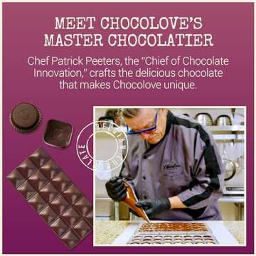 Chocolove Premium Ruby Chocolate with Passion Fruit Essence | 34% Cocoa | Vibrant & Luscious | Crafted with Ruby Cocoa Bean | No Added Food Coloring, | Gluten-Free, 3.2 oz Bar (10 Pack)