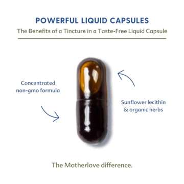 Motherlove Goat’s Rue (120 Liquid caps) Lactation Supplement for Breast Tissue Development & Supporting Breast Milk Supply —Non-GMO, Organic Herbs, Vegan, Kosher, Soy-Free