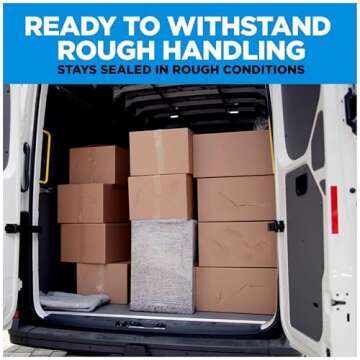 Scotch Heavy Duty Shipping Packaging Tape,1.88 x 54.6 yd,3 Core, Clear, Great for Packing, Shipping & Moving,2 Rolls, Dispensered (3850-2RD)