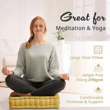 Intelligent Design Azza Floor Pillow for Meditation and Yoga