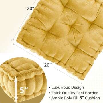 Intelligent Design Azza Floor Pillow for Meditation and Yoga