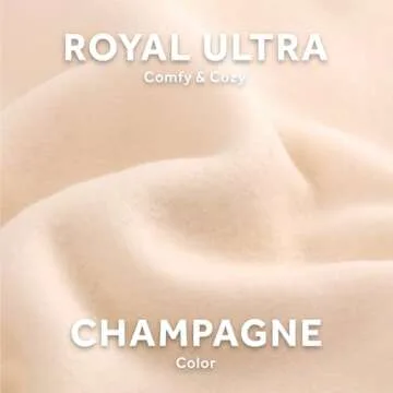 Sunbeam Royal Ultra Champagne Heated Personal Throw / Blanket, Cozy-Warm, Adjustable Heat Settings